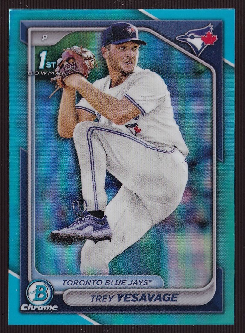 2024 Bowman Draft 1st Chrome Sky Blue Refractor #BDC-92 Trey Yesavage