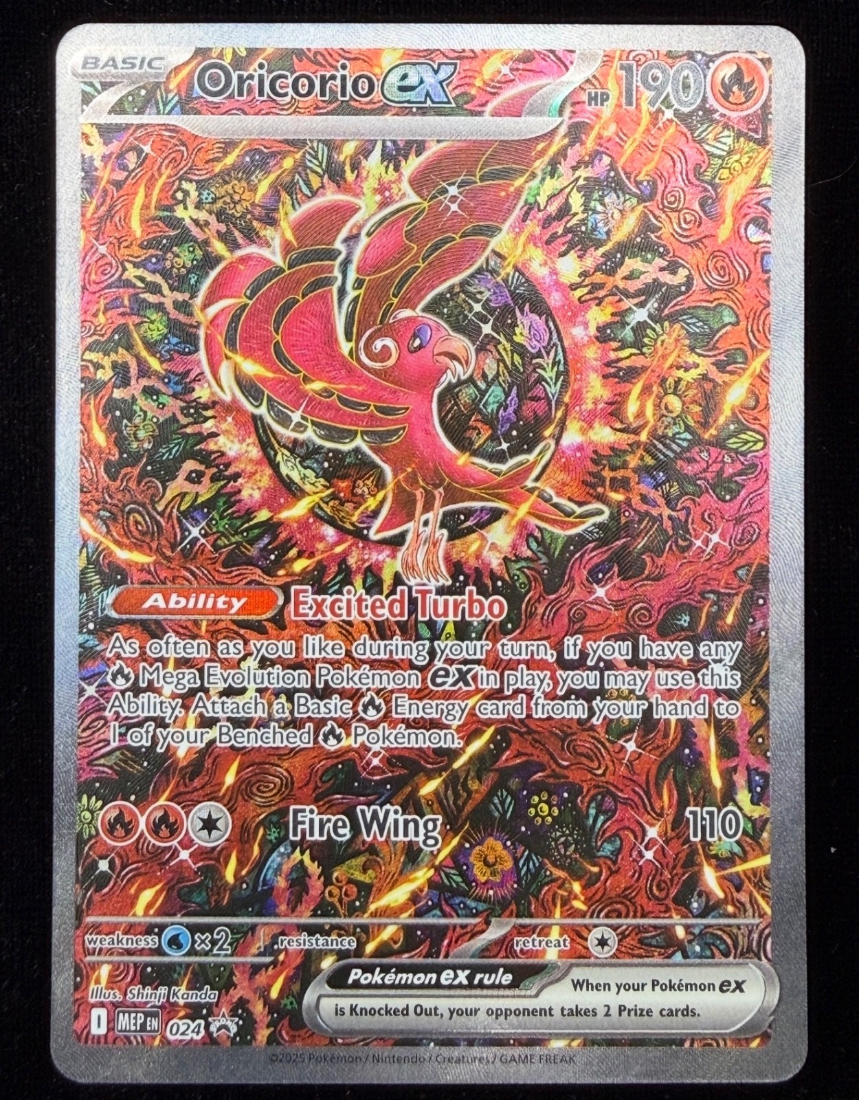 Oricorio ex Holo Promo ME: Mega Evolution Promo 024 NM