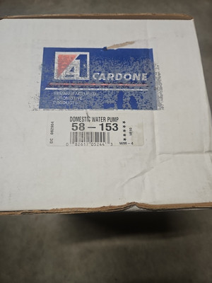 REMANUFACTURED CARDONE 58-153 WATER PUMP FOR 81-87 CHEVY CHEVETTE
