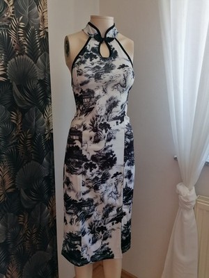 NEU Cheongsam Qipao Chinesisches Asiatisches Kleid S M L XL 36 38 40 Cosplay