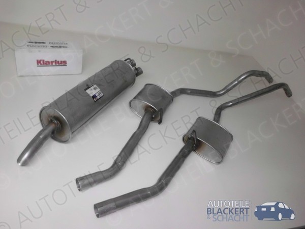 Auspuffset Mitteltopf Links/Rechts + Endtopf für Opel Monza 2.5 E 1982-1986-image