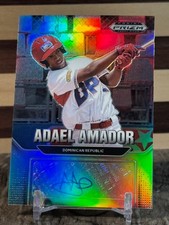 ADAEL AMADOR 2022 Panini Prizm Draft Picks Silver Prizm Prospect Auto RC #AU-AM