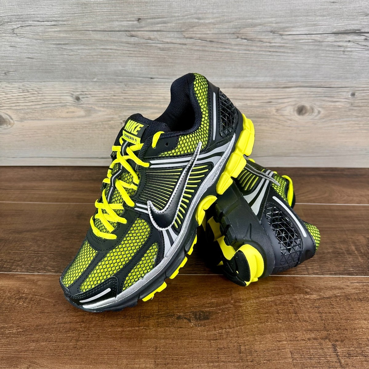 Nike Zoom Vomero 5 Mens Size 9 Lemon Venom Black FB9149 702 | eBay
