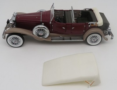 FRANKLIN 1/24 DUESENBERG J DERHAM TOURSTER 1930 MEDAL with no box openers