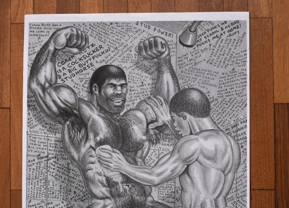 The Hun / Bill Schmeling Kunstdruck Set U-12 Druck gay interest comic LGBTQ