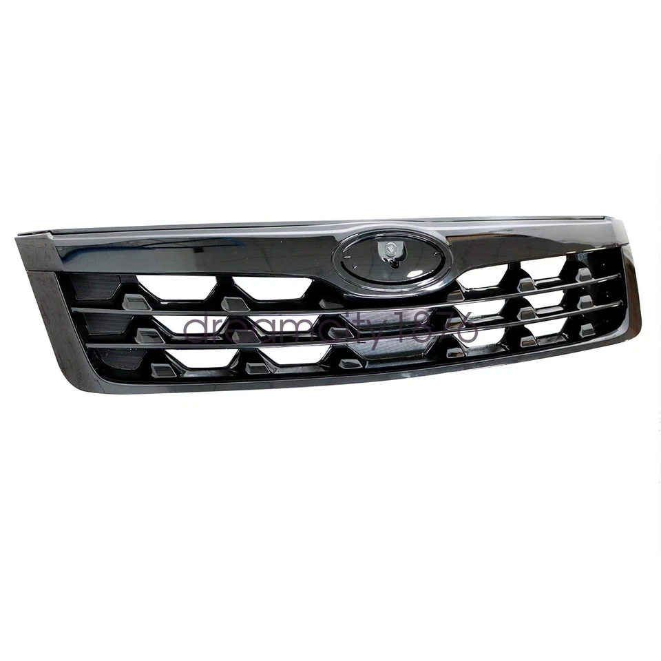 Parrilla superior parachoques delantero negro brillante Fit Subaru Forester 2009-2013 Foto 4 de 4