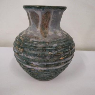 Vintage Regal Keramik Halifax grün Steinware Studiokeramik Vase
