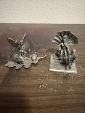 Rawcliffe Pewter Diorama Amazon Queen And Her Captive Fairy Mouse Shepherd Minis