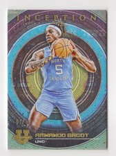 Armando Bacot 2022-23 Bowman Inception University #30 UNC Black Foil /10