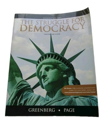 THE STRUGGLE FOR DEMOCRACY 10TH ED EXAM COPY PEARSON MYPOLISCILAB FREE SHIPPING