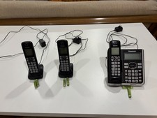 Panasonic KX-TGF570 3 Handset Cordless Phone Bluetooth Answering Machine Clean