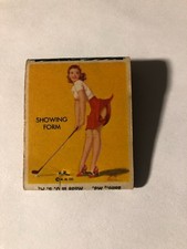 Very Vintage Golf Themed Match Book Advertising-Unused