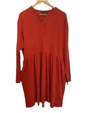 [NEW] Superdry Orange Cotton Skater Dress - UK 16