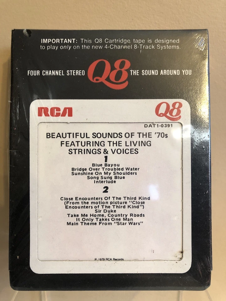 Beautiful Sounds Of The 70’s Feat. The Living Strings-Sealed Quad 8 Track-Rare - Image 2 of 4