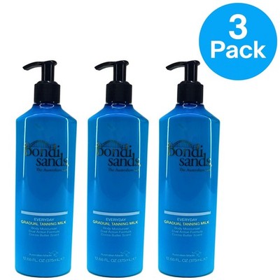 Bondi Sands Everyday Gradual Tanning Milk Cocoa Butter Scent 12.68 oz 3 Pack
