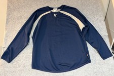 New York Yankees Camicia Uomo XL Navy MLB Baseball Majestic Therma Base