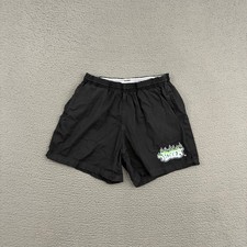 Hidden New York NYC Shorts Mens Large Black Graffiti Logo Made in USA Flames