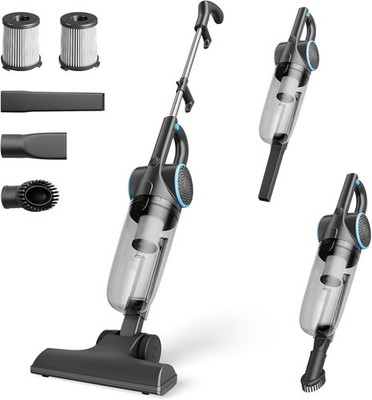 Corded Vacuum Cleaner, 600W 25KPa Powerful Stick Vacuum for Home Pet Hair | 2-in
