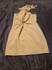 Pretty Little Things Women's Mustard Yellow Size 8 Hault Neck Top