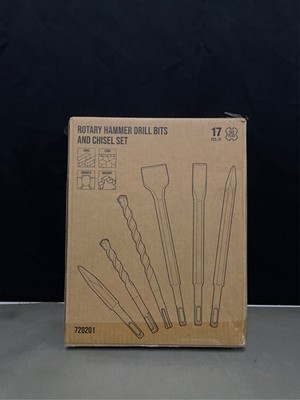 TGFTGF 17-Piece SDS Plus Rotary Hammer Drill Bits and Chisel Set, YG8C Carbide T