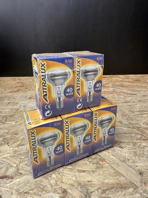 5x ATTRALUX R50 Glühbirne Reflektorlampe 40 Watt mit OVP neuwertig