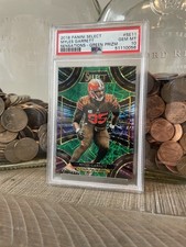 2018 Panini Select Myles Garrett Sensations Green Prizm /5 PSA 10