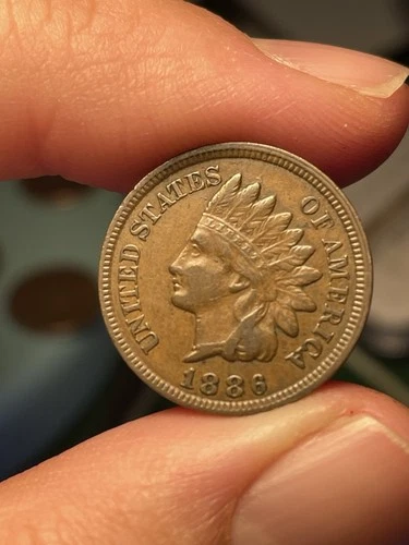 1886 Type 2 Indian Cent, Nice XF Key Date