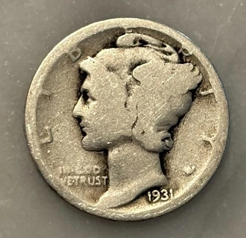 1931-D Mercury Dime - AG - About Good - 90% Silver
