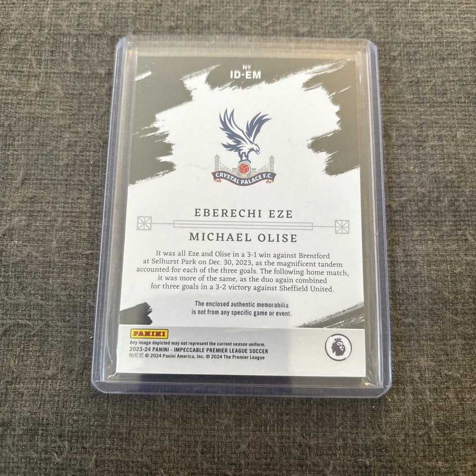 Panini 2023-24 Eberechi Eze Michael Olise Dual Patch /10 Crystal Palace - Image 2 of 2