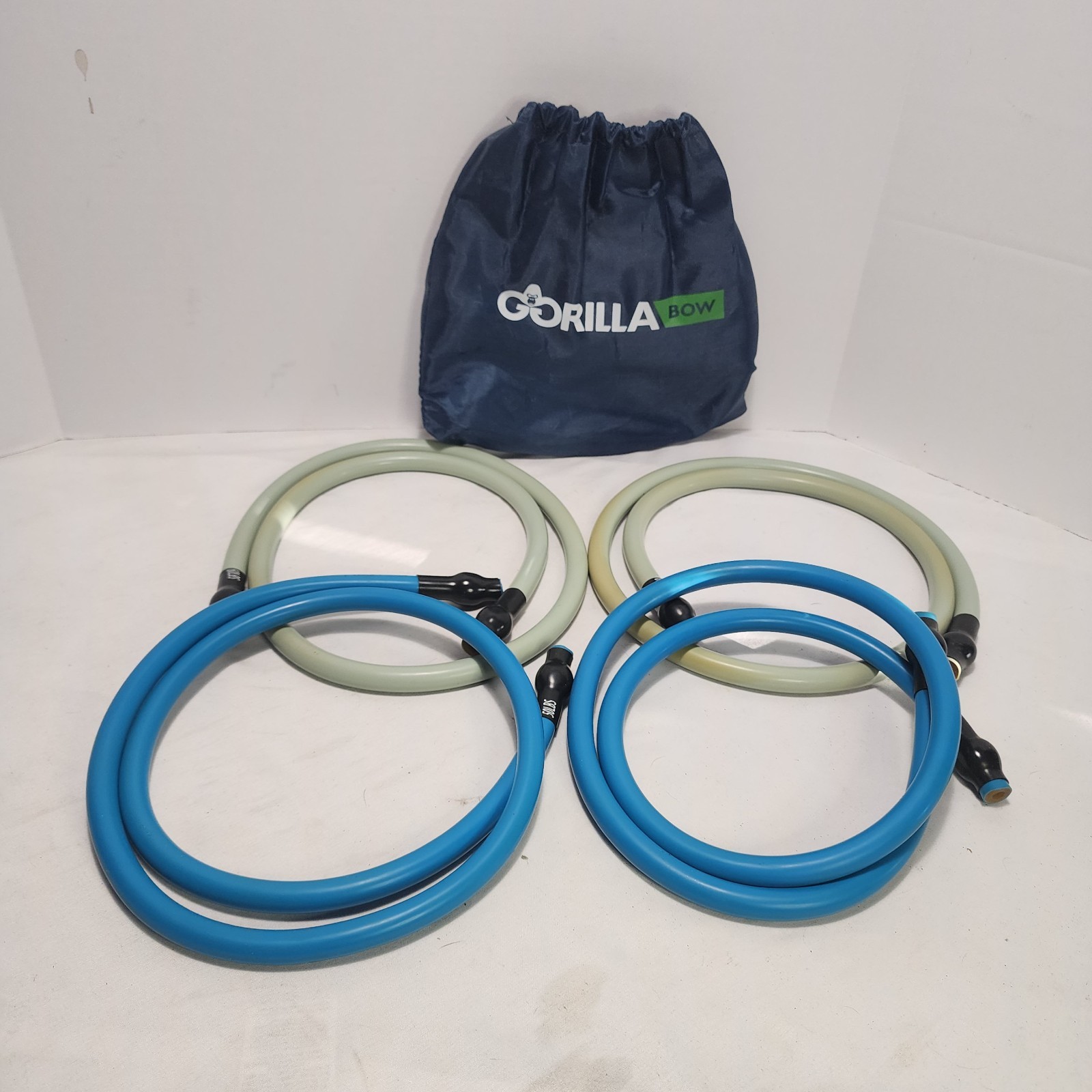 4 GORILLA BOW Replacement Fitness Resistance Bands Heavy Set