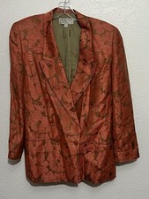 Michii Moon Sanyo 6 Dbl Breasted Designer Retro Vtg Modern Bright Blazer Jacket