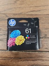 HP 61 Tri-Color Printer Ink Cartridge Genuine Original New Sealed may 2027
