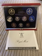 1989 Royal Mint UK Deluxe Proof Coin Set (12)