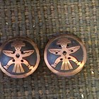 Vintage Copper Salt And Pepper Shakers With Copper Tray — photo 2