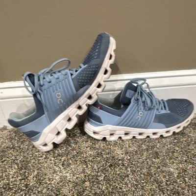 On Cloudswift On Cloud Women s Running Shoes Low Top Mesh Blue/White Lace-Up