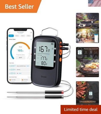 Bluetooth Meat Thermometer with Dual Probes - Perfect for Turkey, Beef & More