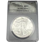 1987 AMERICAN SILVER EAGLE ANACS MS69 ANACS Certified