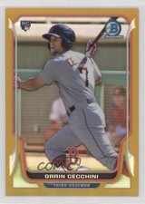 2014 Bowman Chrome Gold Refractor 22/50 Garin Cecchini #26 3y4