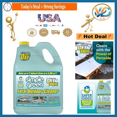 Oxy Solve Total Outdoor Cleaner Concentrate 128 Fl Oz Pressure Washer Safe