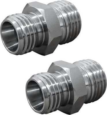 Two M14 to M16 carbon steel accessory adapters 115757 hydraulic accessory parts,