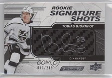 2019 Upper Deck Engrained Rookie Signature Shots 73/249 Tobias Bjornfot Auto t2z