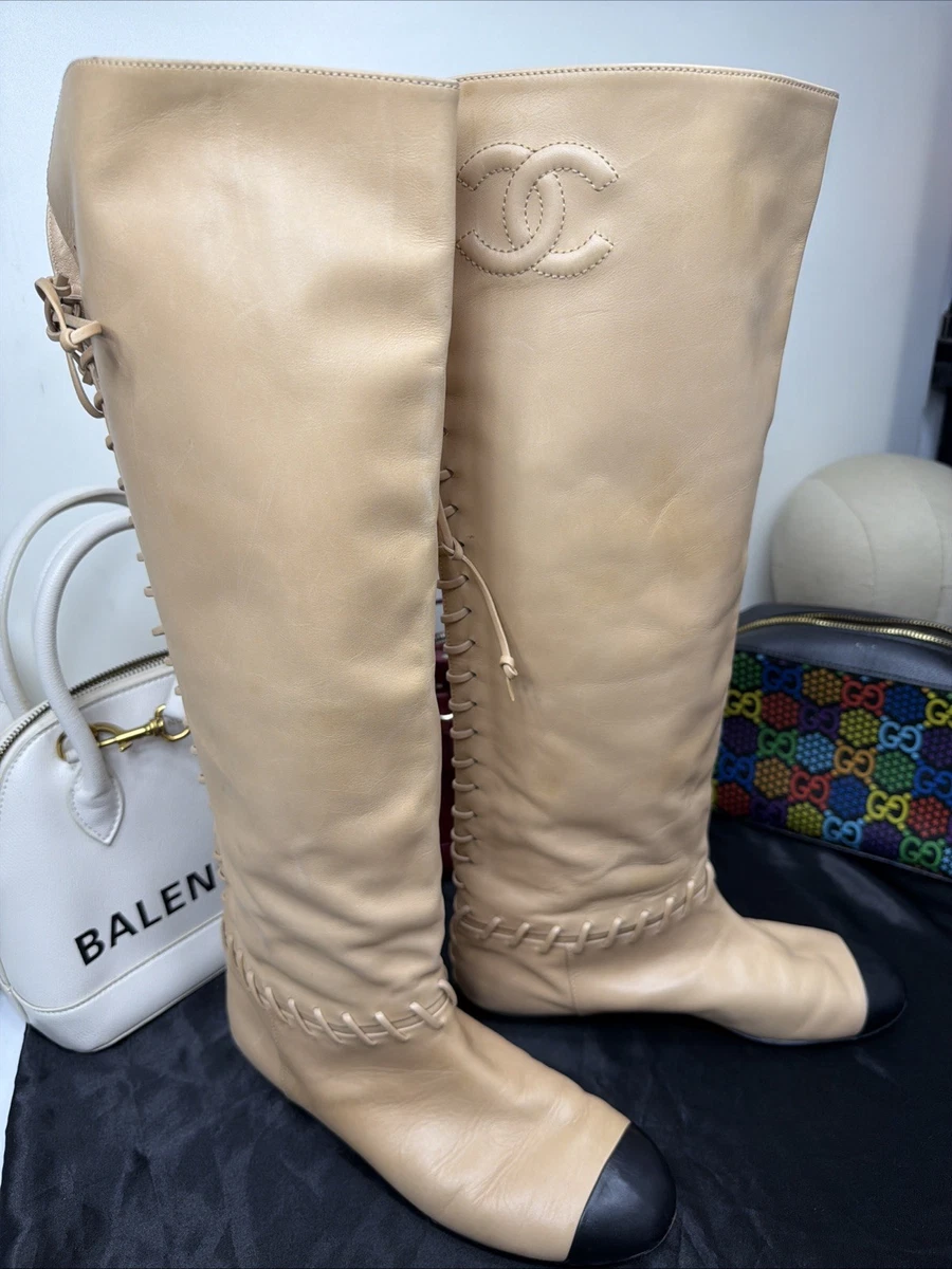 CHANEL Beige Boots for Women for sale | eBay