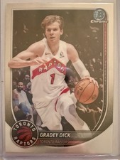 Gradey Dick 2025 Bowman Chrome #BCV-70 Toronto Raptors Topps Reptilian Insert