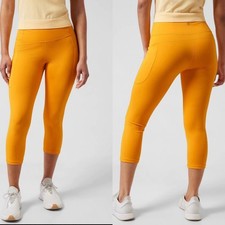 Athleta Women's Radiant Sunrise 987310 Ultimate Stash II Capri Size L NWT