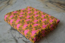 2.5 Yard New Floral Indian Print 100%Cotton Fabric NO DUTY CHARGES 100% ✅ ZK_54#