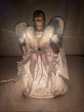 Ashland Christmas Lighted Corded Angel Tree Topper 13in NOB