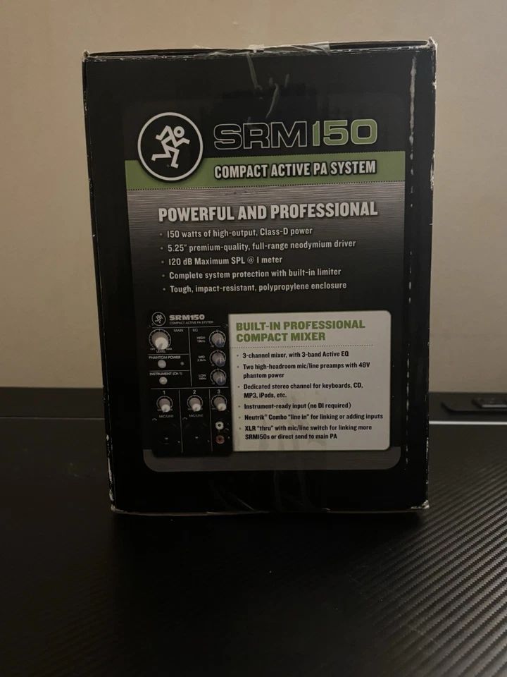 Mackie SRM150 5.25-Inch Compact Active PA System, Black- Brand New & Sealed! - Image 3 of 4