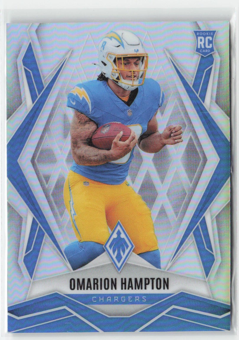 Omarion Hampton 2025 Panini Phoenix Silver Prizm #192 Los Angeles Chargers RC