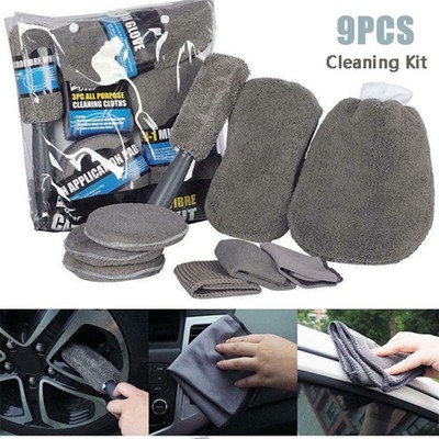 Reinigung Reinigungskit Weiche Textur Autowaschreinigungspflege Kit. Grau