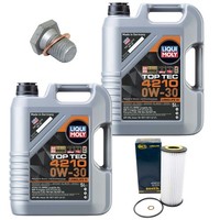 MotoröL Filter Set 4210 0W-30 10 Liter + Schraube FüR BMW 7Er 740D E65 E66 E67